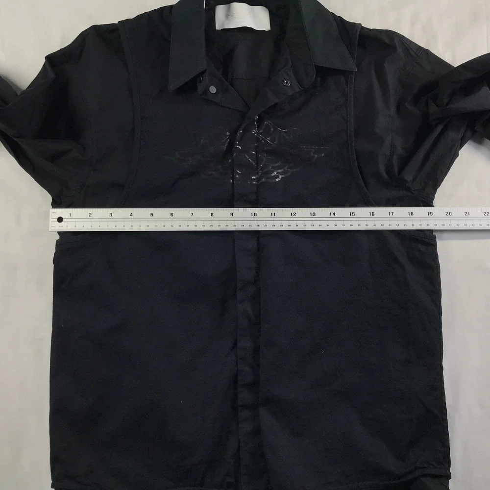 Jordan Made in Italy 2-in-1 Layered Vest Shirt Black DX5775-010 Mens Small